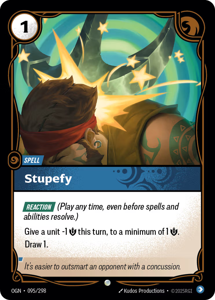 Riftbound: League of Legends TCG: Stupefy - EN - OGN-095/298 (Origins, C)