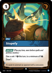 Riftbound: League of Legends TCG: Stupefy - EN - OGN-095/298 (Origins, C)