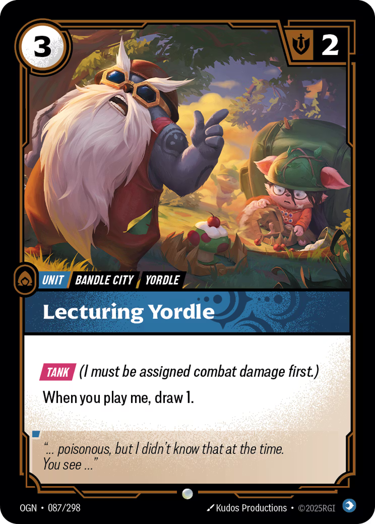 Riftbound: League of Legends TCG: Lecturing Yordle - EN - OGN-087/298 (Origins, C)
