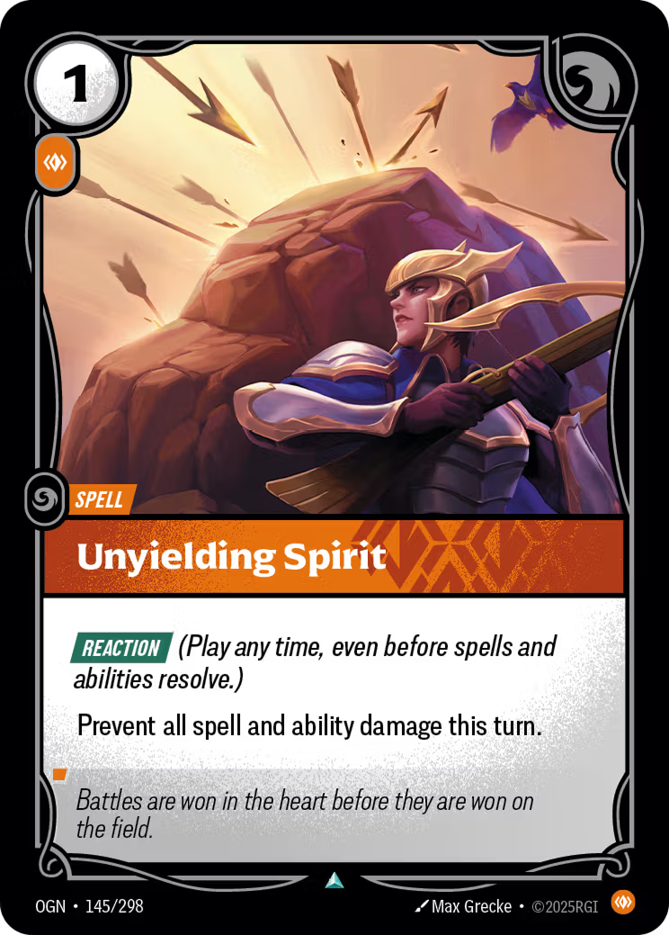 Riftbound: League of Legends TCG: Unyielding Spirit - EN - OGN-145/298 (Origins, UC)
