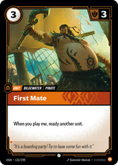 Riftbound: League of Legends TCG: First Mate - EN - OGN-132/298 (Origins, C)