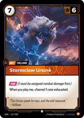 Riftbound: League of Legends TCG: Stormclaw Ursine - EN - OGN-137/298 (Origins, C)