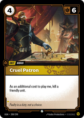Riftbound: League of Legends TCG: Cruel Patron - EN - OGN-208/298 (Origins, C)
