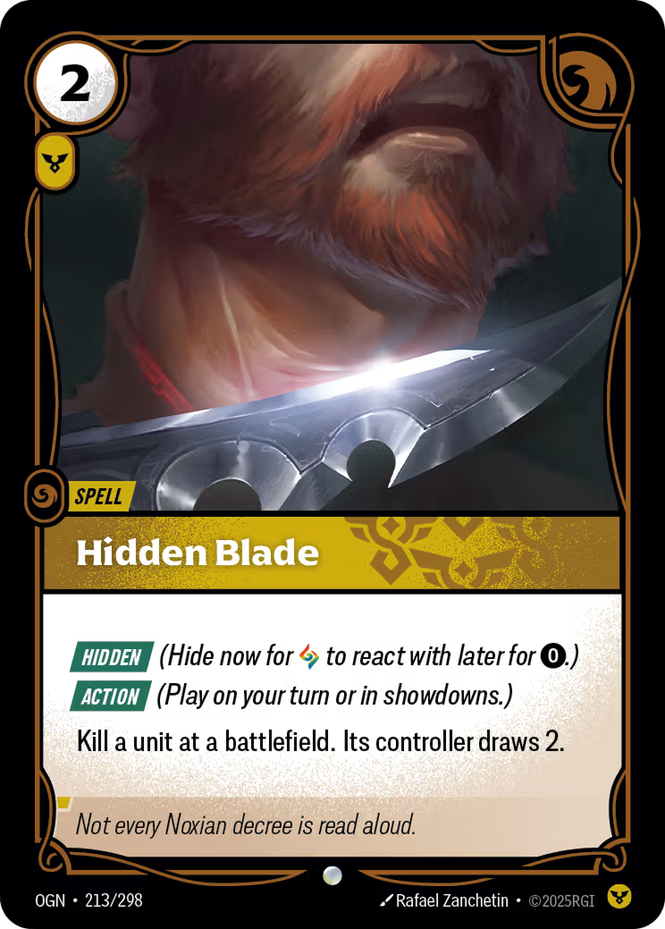 Riftbound: League of Legends TCG: Hidden Blade - EN - OGN-213/298 (Origins, C)