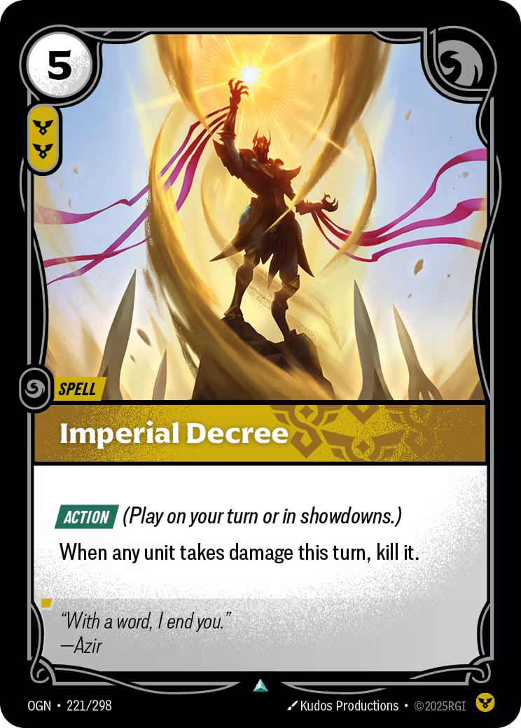 Riftbound: League of Legends TCG: Imperial Decree - EN - OGN-221/298 (Origins, UC)