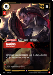 Riftbound: League of Legends TCG: Darius, Trifarian - EN - OGN-027/298 (Origins, R)