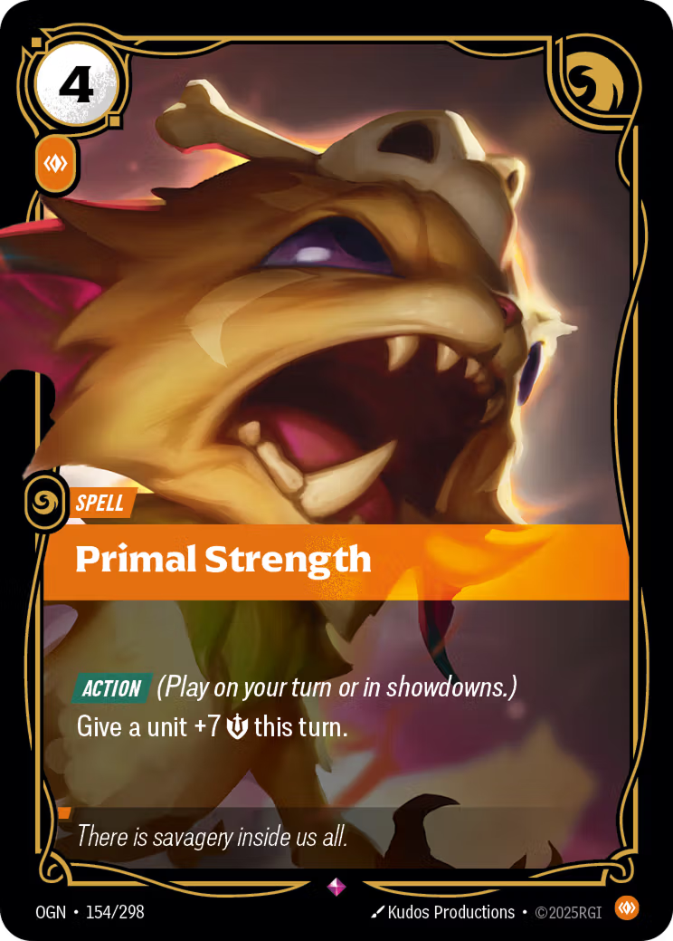 Riftbound: League of Legends TCG: Primal Strength - EN - OGN-154/298 (Origins, R)