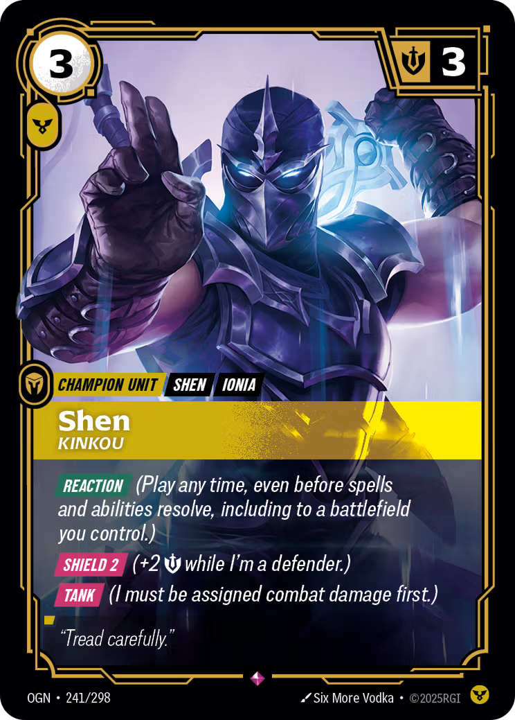 Riftbound: League of Legends TCG: Shen, Kinkou - EN - OGN-241/298 (Origins, R)