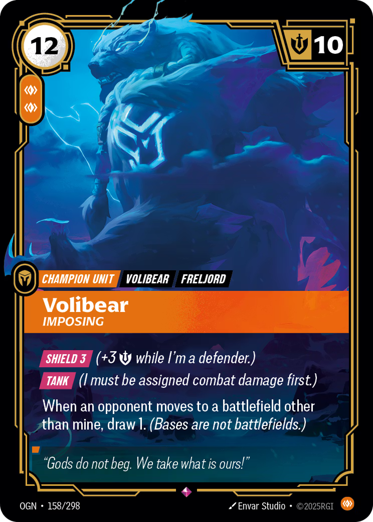 Riftbound: League of Legends TCG: Volibear, Imposing - EN - OGN-158/298 (Origins, R)