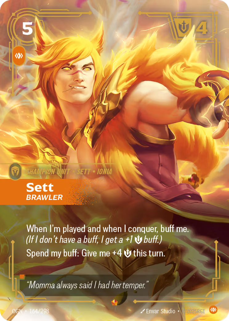 Riftbound: League of Legends TCG: Sett, Brawler - EN - OGN-164/298 (Origins, E)