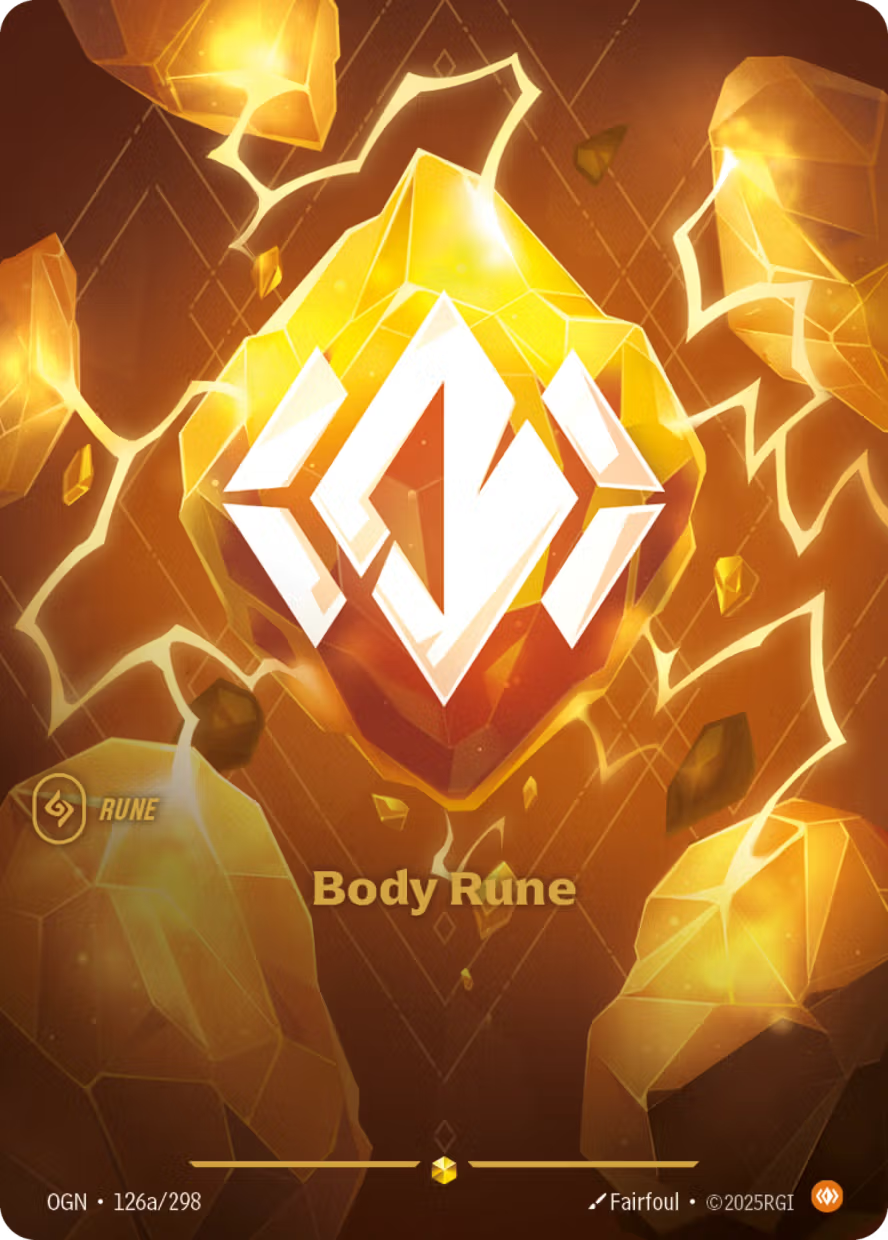 Riftbound: League of Legends TCG: Body Rune - EN - OGN-126a/298 (Origins, S)