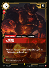 Riftbound: League of Legends TCG: Darius, Trifarian - EN - OGN-027a/298 (Origins, S)