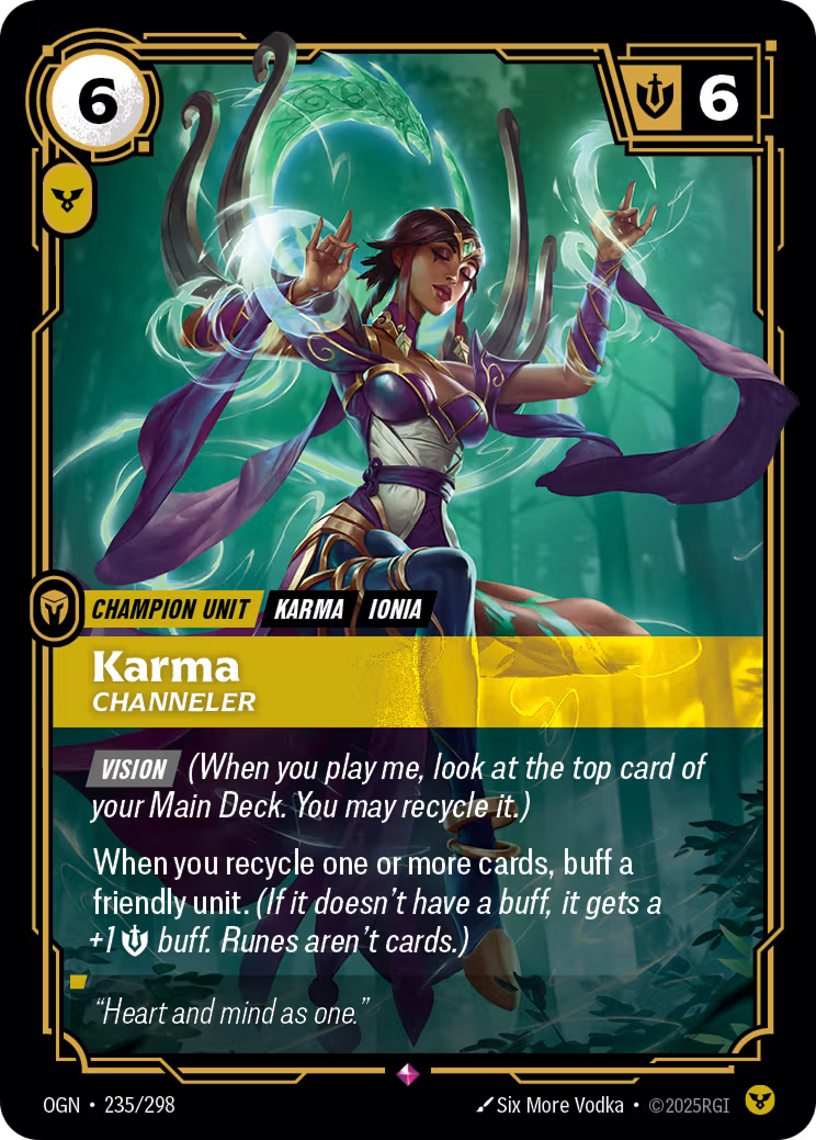 Riftbound: League of Legends TCG: Karma, Channeler - EN - OGN-235/298 (Origins, R)