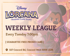 Disney Lorcana TCG Weekly League Ticket (DO NOT BUY IT INDIVIDUALLY)