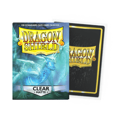 Dragon Shield: Matte - Clear - Standard Size - 100 Sleeves