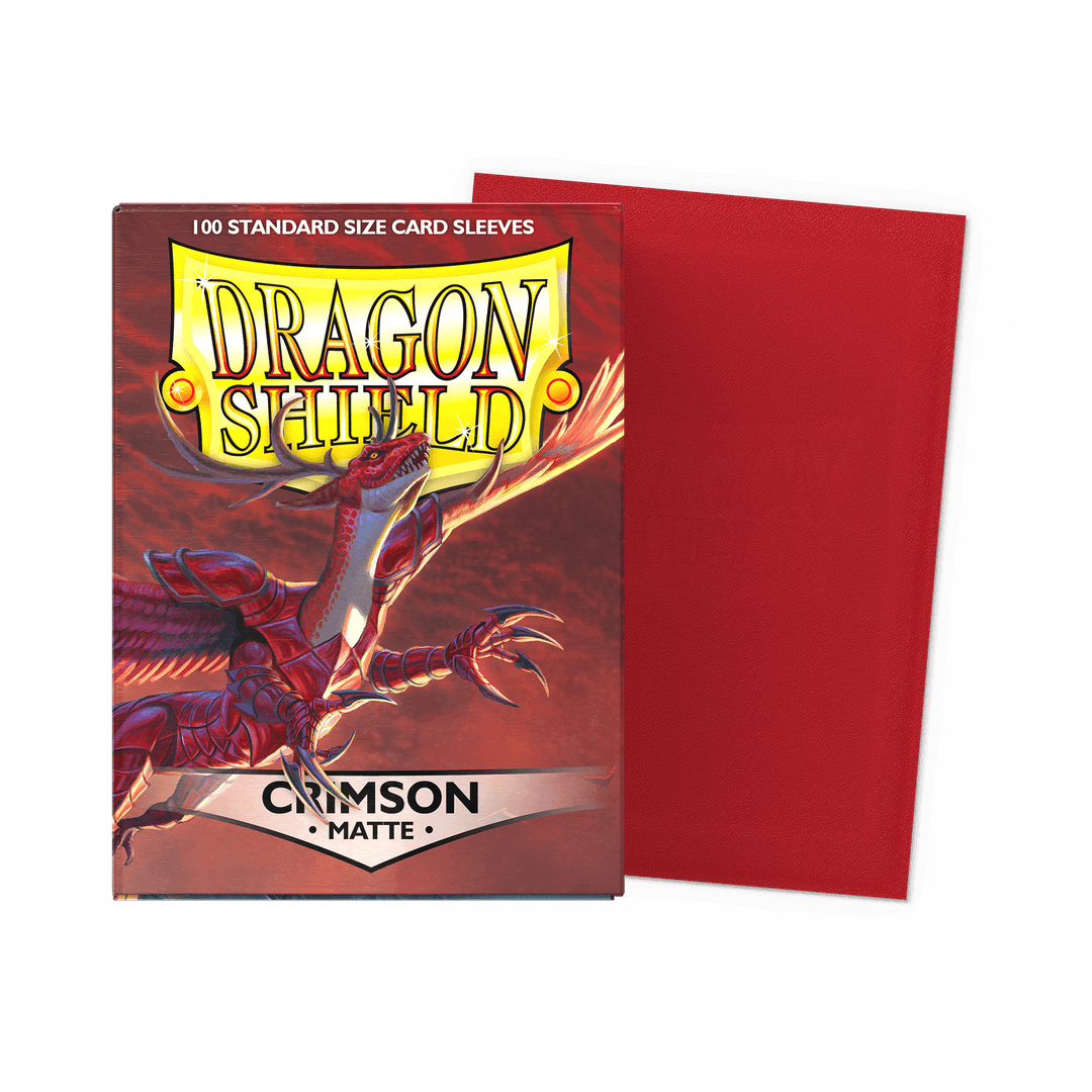 Dragon Shield: Matte - Crimson - Standard Size - 100 Sleeves