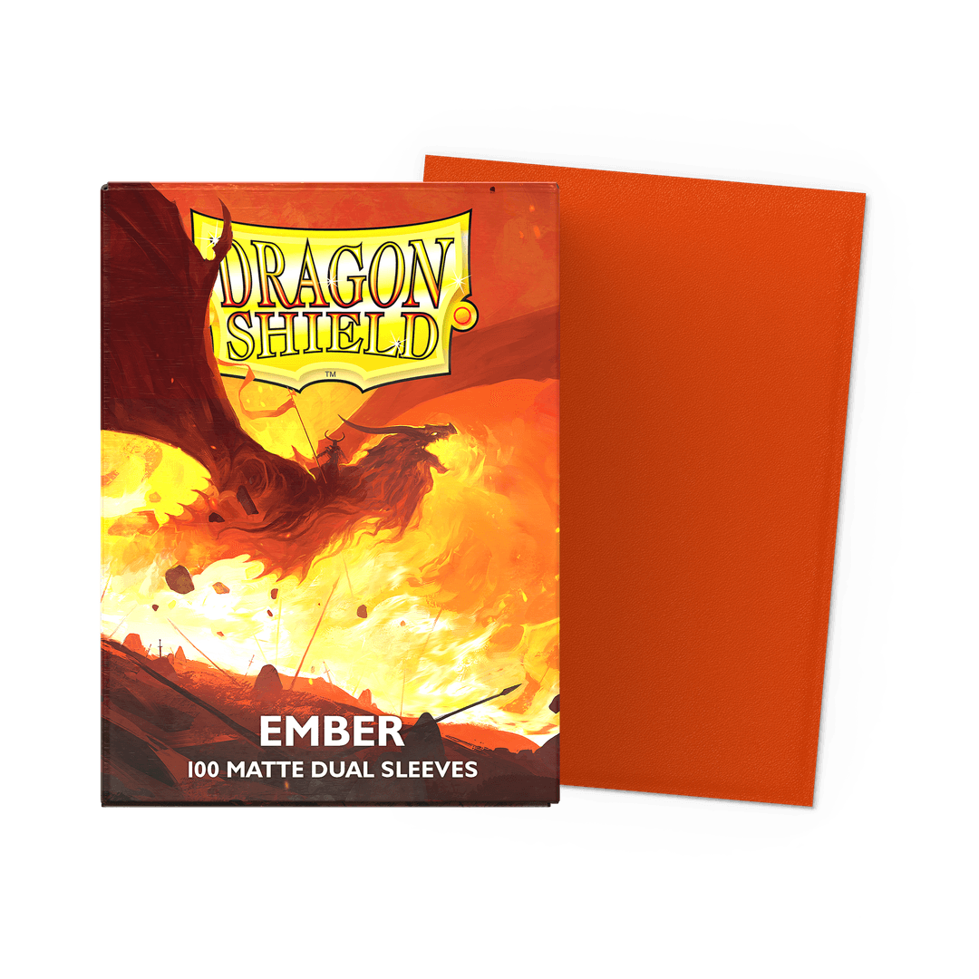 Dragon Shield: Matte Dual - Ember - Standard Size - 100 Sleeves