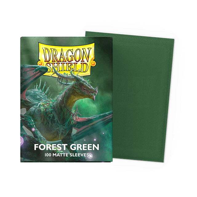 Dragon Shield: Matte - Forest Green - Standard Size - 100 Sleeves