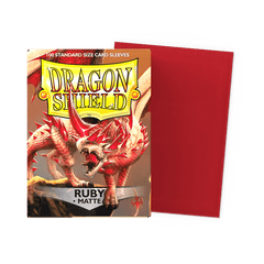 Dragon Shield: Matte - Ruby - Standard Size - 100 Sleeves