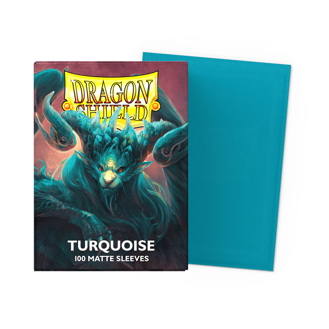 Dragon Shield: Matte - Turquoise - Standard Size - 100 Sleeves