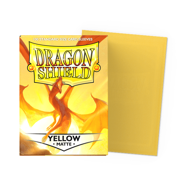 Dragon Shield: Matte - Yellow - Standard Size - 100 Sleeves