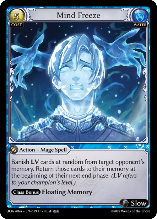 Grand Archive TCG: Mind Freeze - EN-179 (Dawn of Ashes, U)