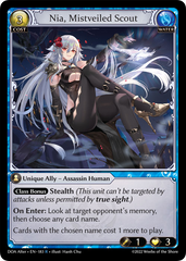 Grand Archive TCG: Nia, Mistveiled Scout - EN-183 (Dawn of Ashes, R)
