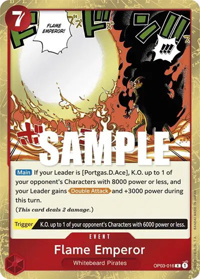 One Piece Card Game: Flame Emperor - EN - OP03-016 (Pillars of Strength, R)