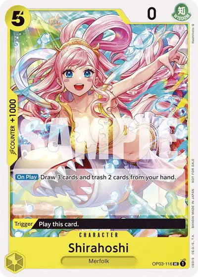 One Piece Card Game: Shirahoshi (Tournament Pack Vol. 6) - EN - OP03-116 (Pillars of Strength, UC)
