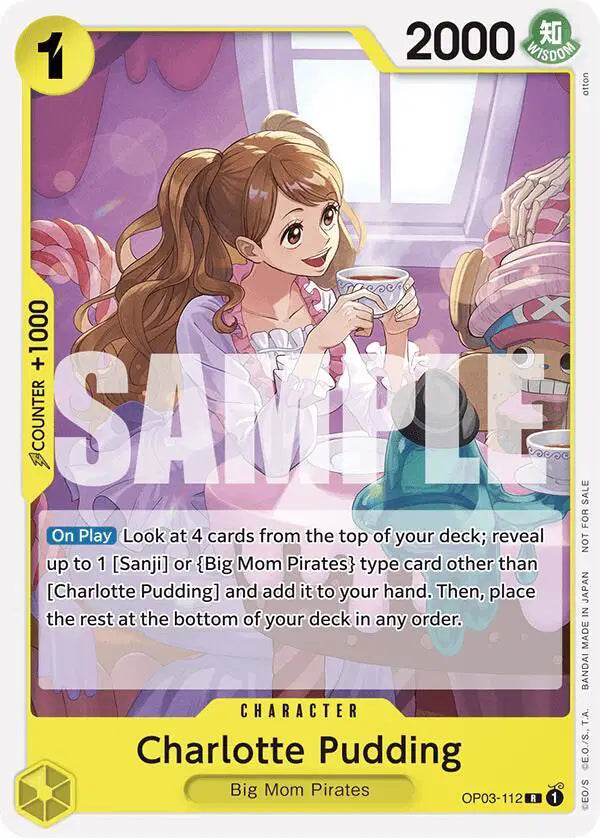 One Piece Card Game: Charlotte Pudding (Tournament Pack 2024 Oct.-Dec.) - EN - OP03-112 (Pillars of Strength, R)