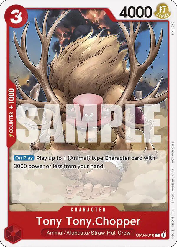 One Piece Card Game: Tony Tony.Chopper (Tournament Pack 2024 Oct.-Dec.) - EN - OP04-010 (Kingdoms of Intrigue, C)