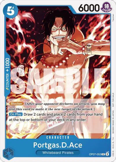 One Piece Card Game: Portgas.D.Ace (Tournament Pack 2024 Oct.-Dec.) - EN - OP07-053 (500 Years in The Future, R)