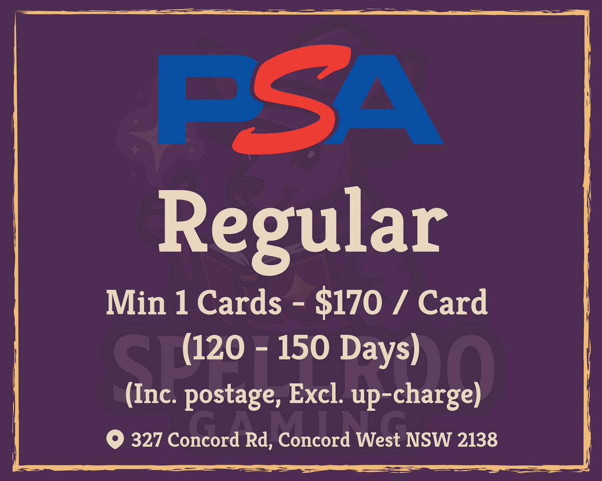 PSA Grading Services: Regular - Min 1 Cards (120 - 150 Days)