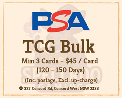 PSA Grading Services: Trading Card Game Bulk - Min 3 Cards (120 - 150 Days)