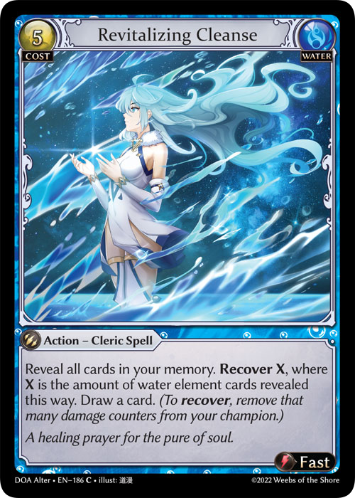 Grand Archive TCG: Revitalizing Cleanse - EN-186 (Dawn of Ashes, C)