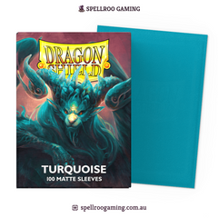 Dragon Shield: Matte - Turquoise - Standard Size - 100 Sleeves