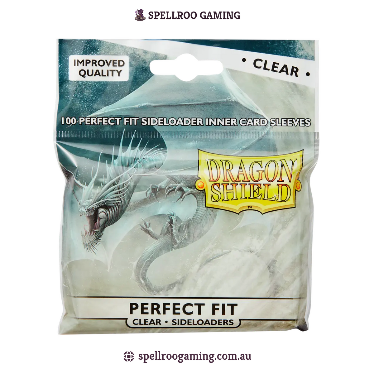 Dragon Shield: Sideloading Inner Sleeves - Clear - Standard Size - 100 Sleeves