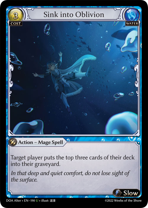 Grand Archive TCG: Sink into Oblivion - EN-190 (Dawn of Ashes, U)