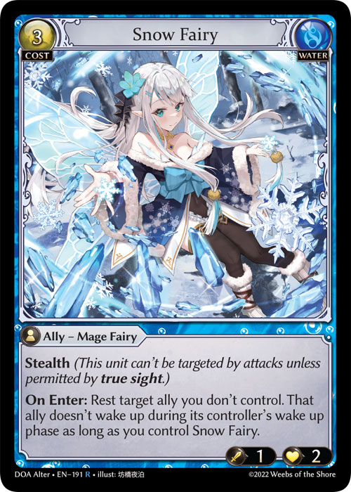 Grand Archive TCG: Snow Fairy - EN-191 (Dawn of Ashes, R)