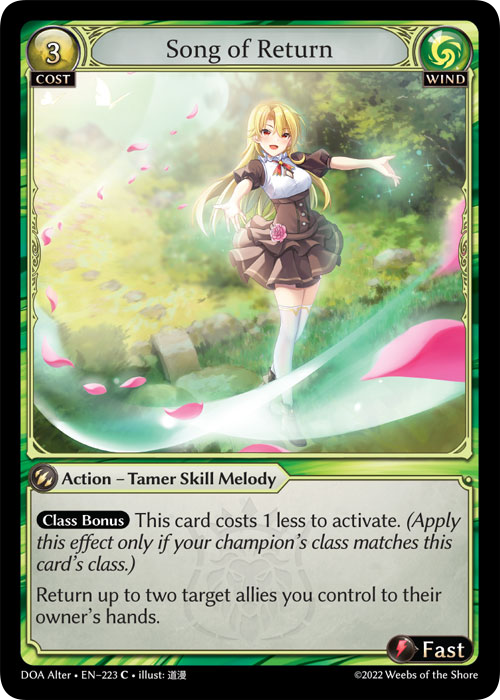 Grand Archive TCG: Song of Return - EN-223 (Dawn of Ashes, C, Foil)