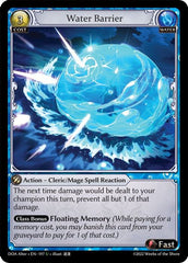 Grand Archive TCG: Water Barrier - EN-162 (Dawn of Ashes, U)