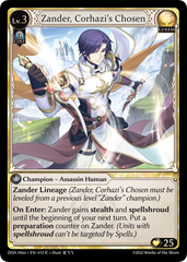 Grand Archive TCG: Zander, Corhazi’s Chosen - EN-015 (Dawn of Ashes, C)